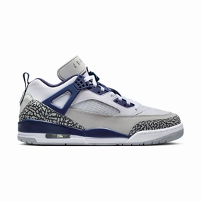 Jordan Spizike Low 'White Neutral Grey Anthracite Midnight Navy' Men's Shoes Asics Jb Elite V Wrestling Shoes