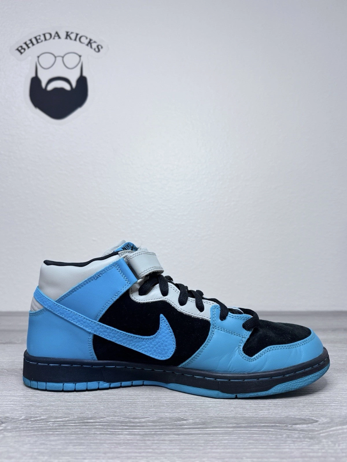 Best Place To Buy Asics Running Shoes Size 13 - Nike SB Dunk Mid Aqua Fuel Blue 314383-041 Preowned Authentic