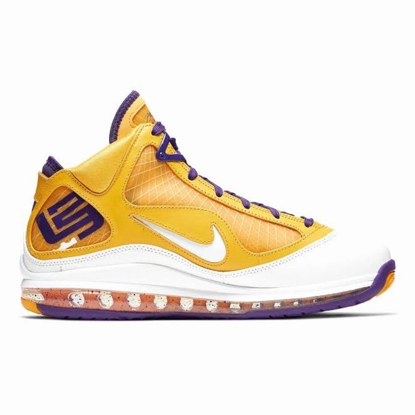 Nike Lebron 7 QS Media Day Court Purple White Amarillo Asics Intensity Wrestling Shoes
