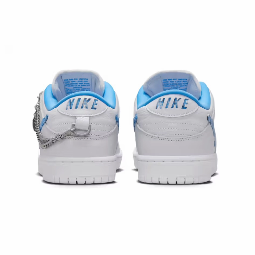 Nike SB Dunk Low Pro Nicole Hause White University Blue Midnight Navy Pure Platinum Best Asics Shoes For Zumba