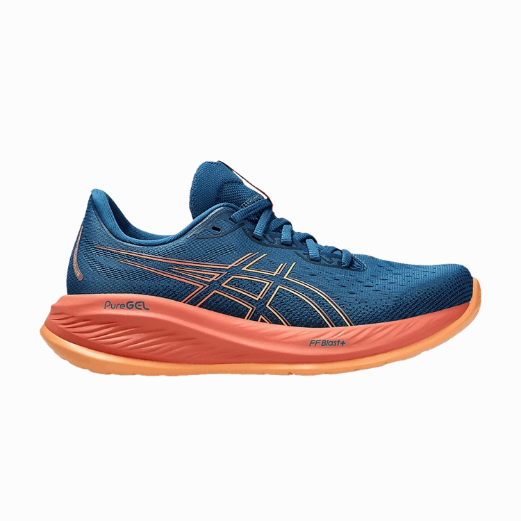 Asics Running Shoes Kayano 26 ASICS Gel-Cumulus 26 Rich Navy Faded Orange (Women's)