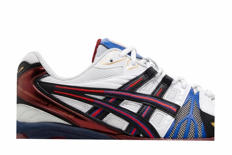 Paint Splatter Asics Shoes ASICS Gel-Kayano Legacy White Black Red Blue