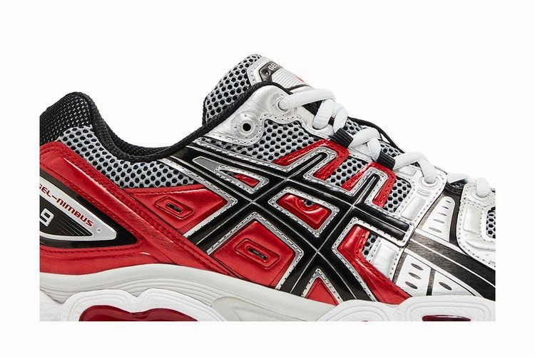 Asics Gel Quantum 180 3 Running Shoes ASICS Gel-Nimbus 9 Pure Silver Classic Red