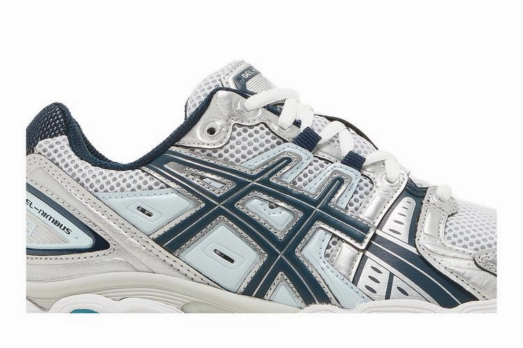 ASICS Gel-Nimbus 9 Pure Silver French Blue (Women's) Asics Gel Excite 4 Running Shoes