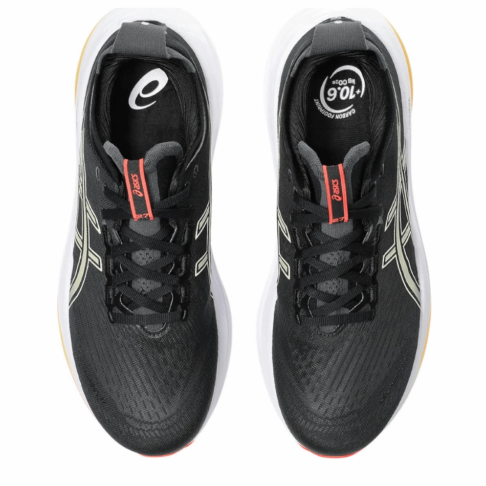 ASICS Men's GEL-NIMBUS 27 Running Shoes in Black/Kahki AW25 Wide Shoes For Running