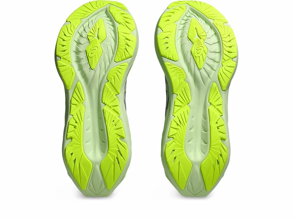 Best Underpronation Running Shoes Asics Mens Novablast 4- Cool Grey/Blue Expanse (1011B693-022)