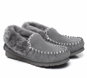 AUSTRALIAN SHEPHERD UGG Slippers Kids Sheepskin Wool Ankle Popo Moccasins Miu Miu Slippers