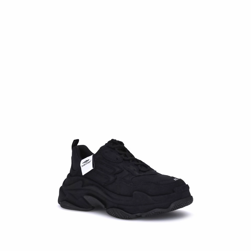 Sneakers Without Shoelaces Balenciaga Black Fabric Chunky Sneakers