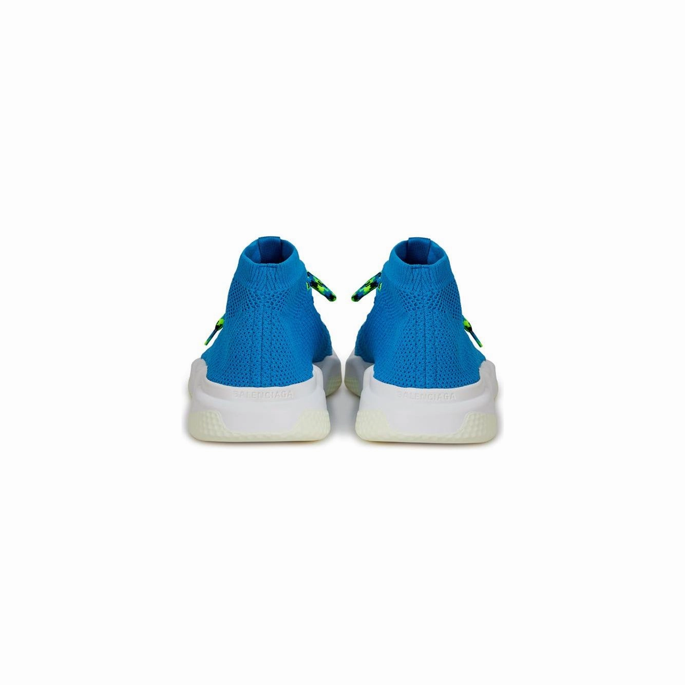 Top Flat Shoes Balenciaga Exquisite Blue Cotton Sneakers for Men