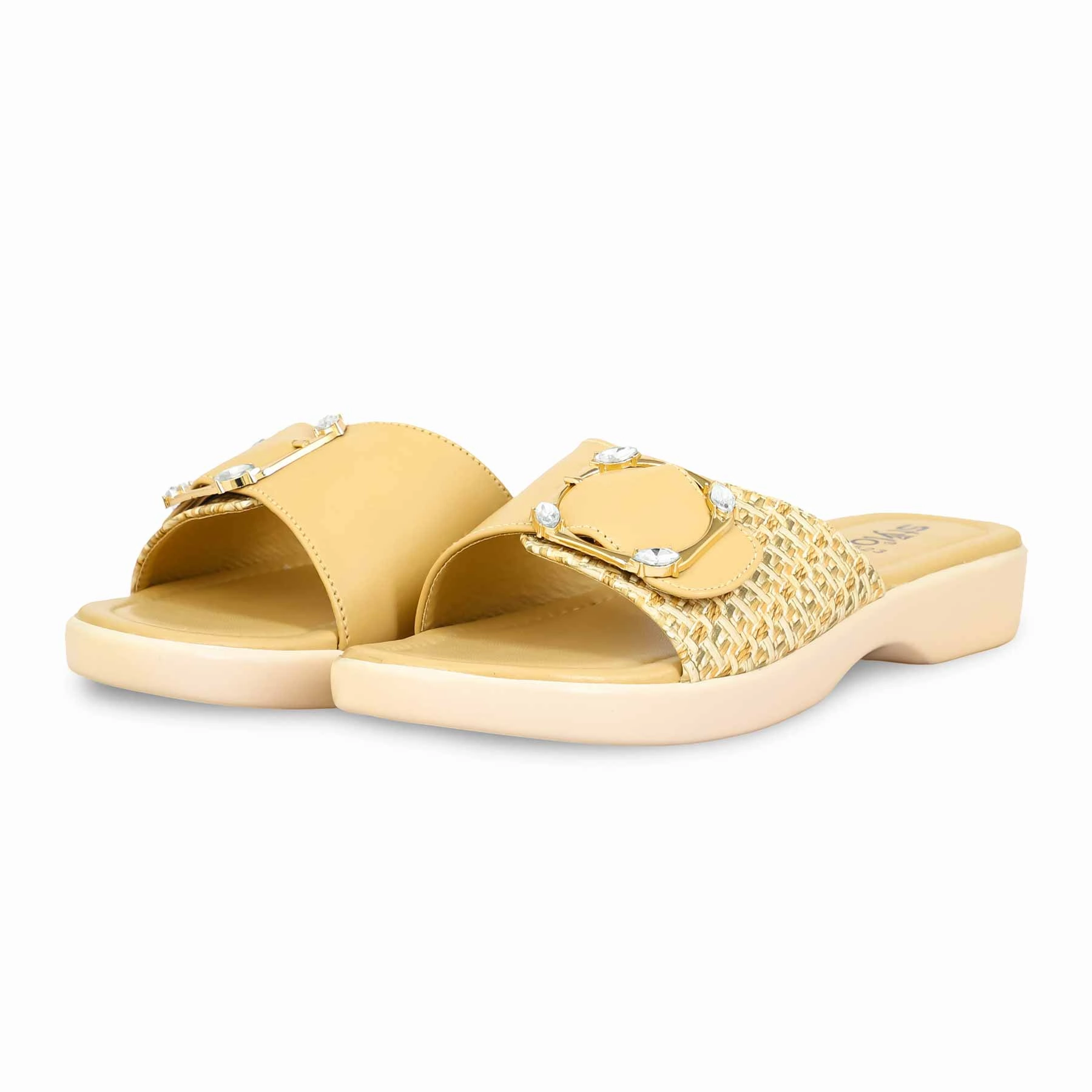 Beige Formal Slipper PU0523 Wicked Slippers