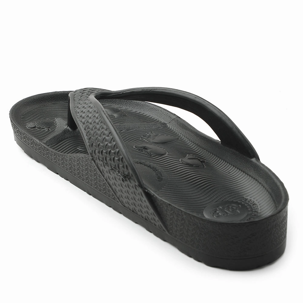 Custom Logo Slippers A-HA Black Casual Slipper For Men HAPPI-ME By Liberty