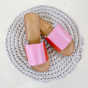 Cabana Flip Flops Matisse | Bonfire Slide Sandal in Pink and Red