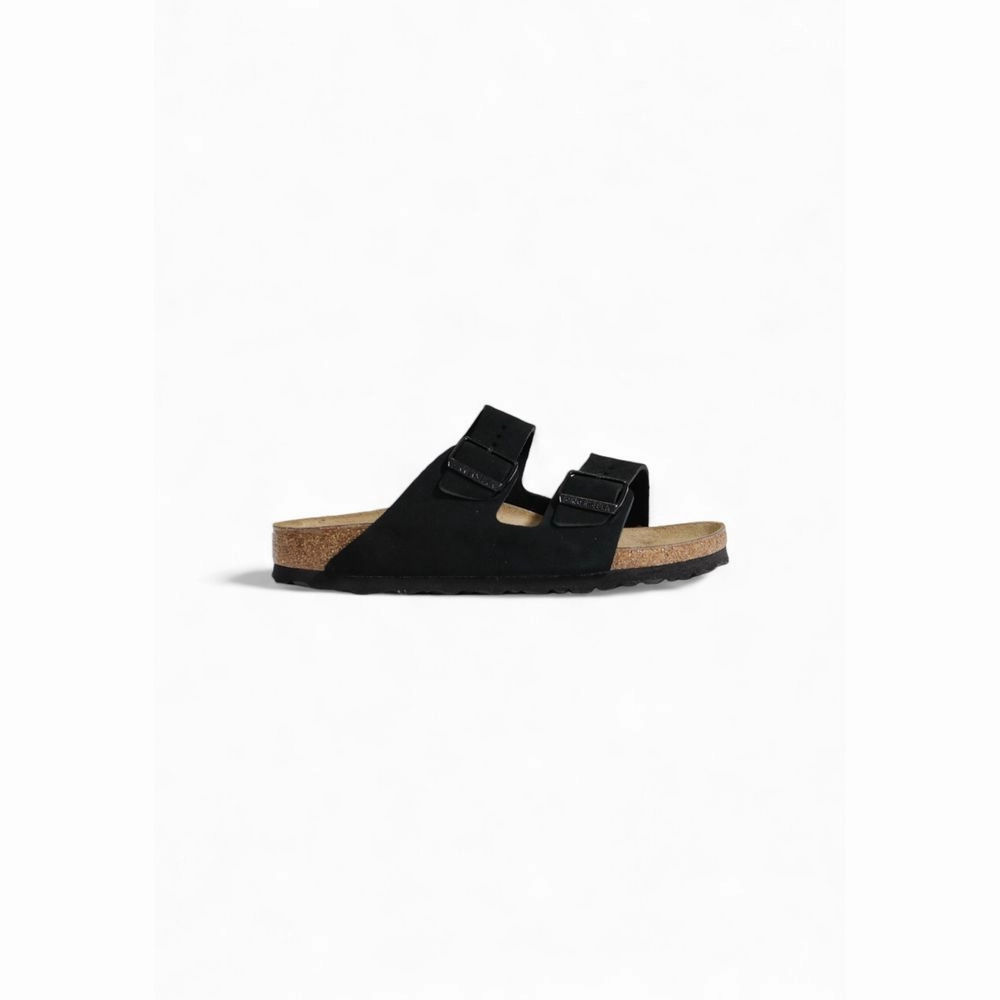 Vegan Sandals Birkenstock Black Suede Leather Sandals