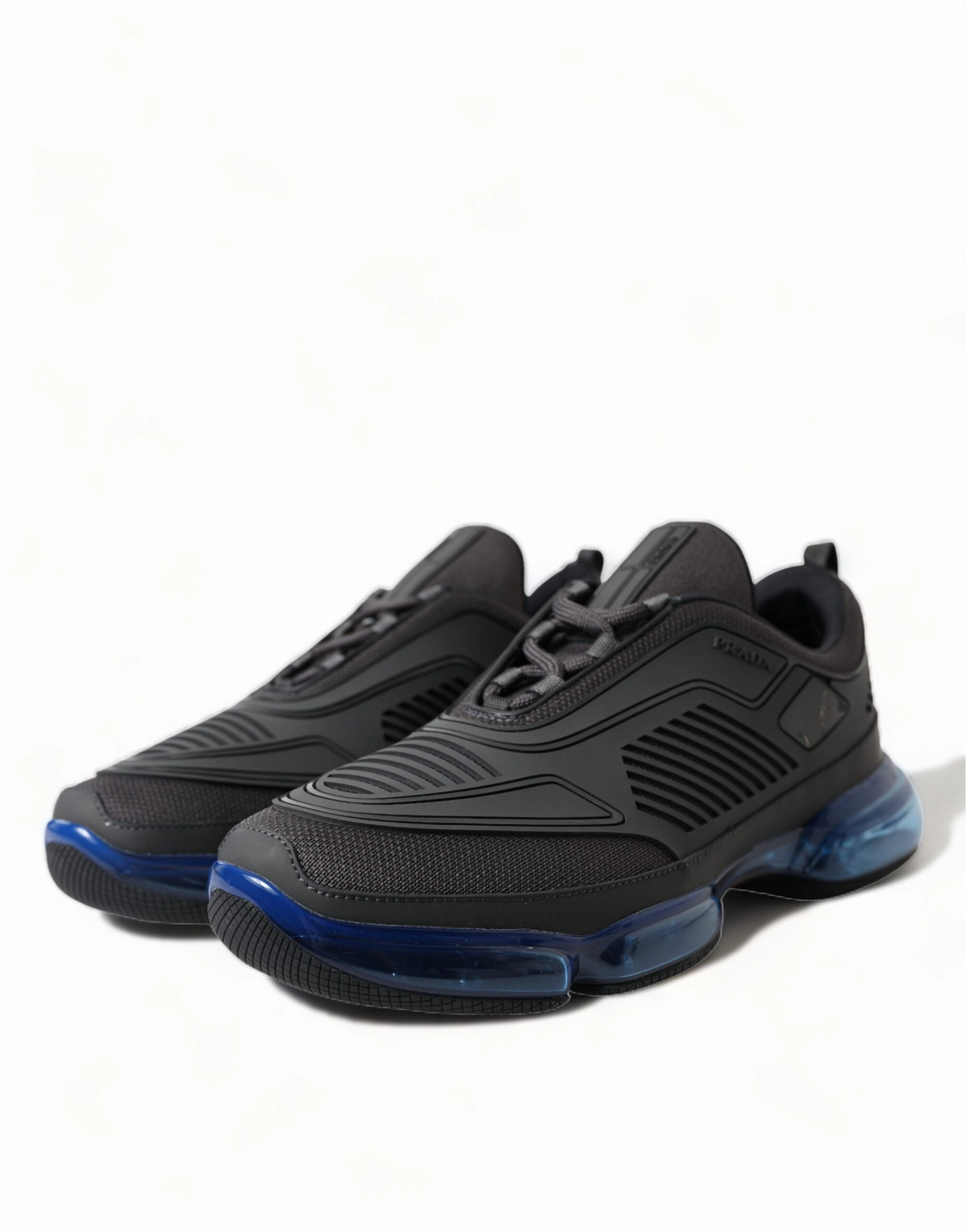 High Top Waterproof Sneakers Black Blue Rubber Knit Slip On Low Top Sneakers Shoes