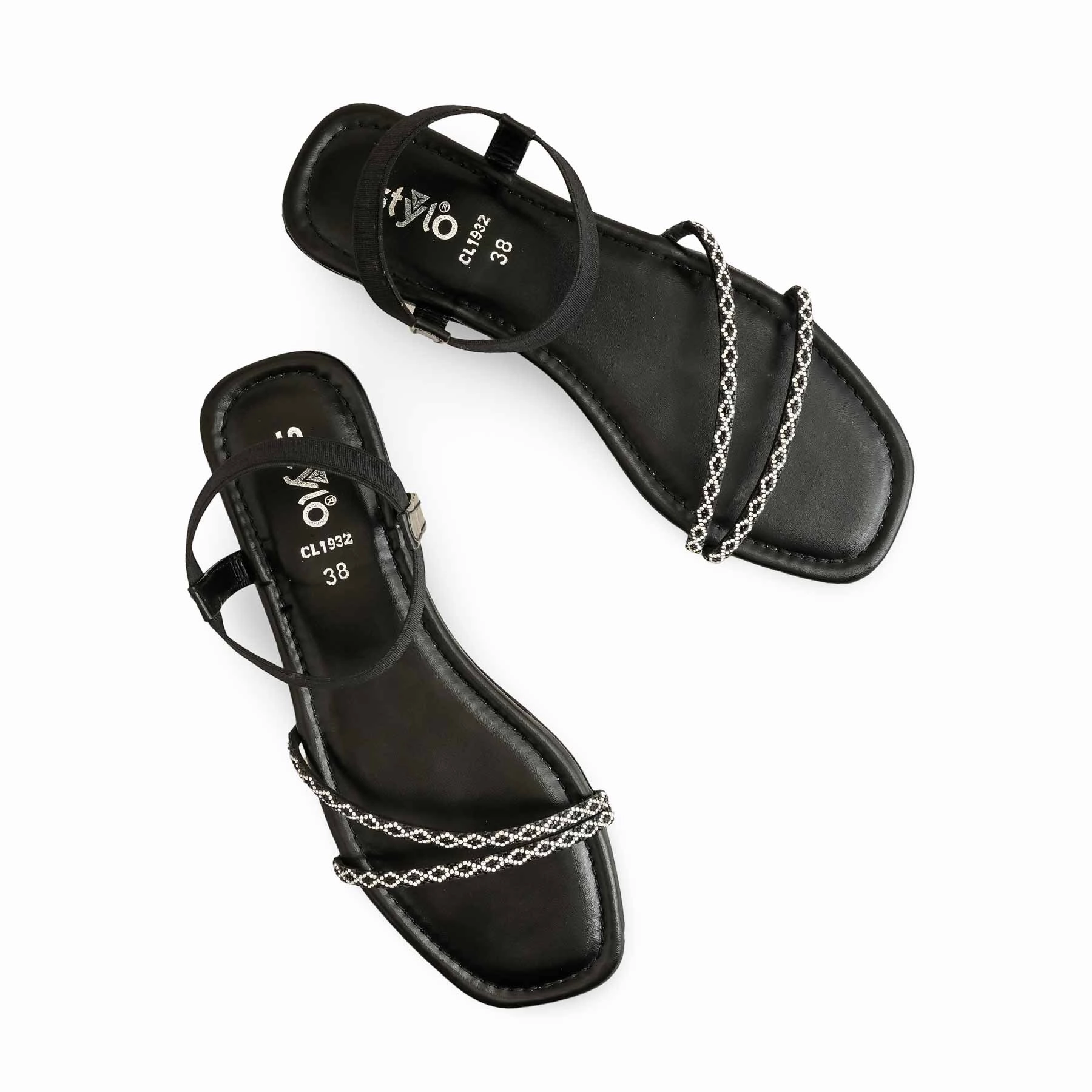 Shoes For Running And Casual Black Casual Sandal CL1932