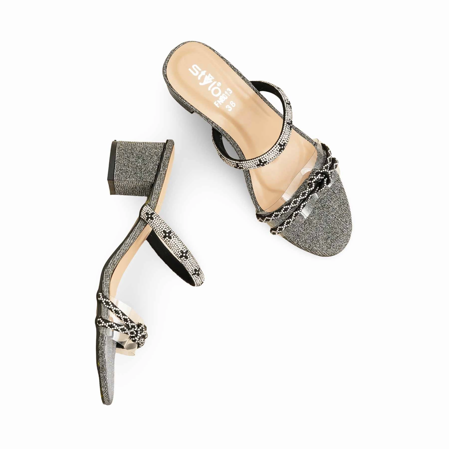 Black Fancy Slipper For Women FN8013 Ugg Slippers Dupe