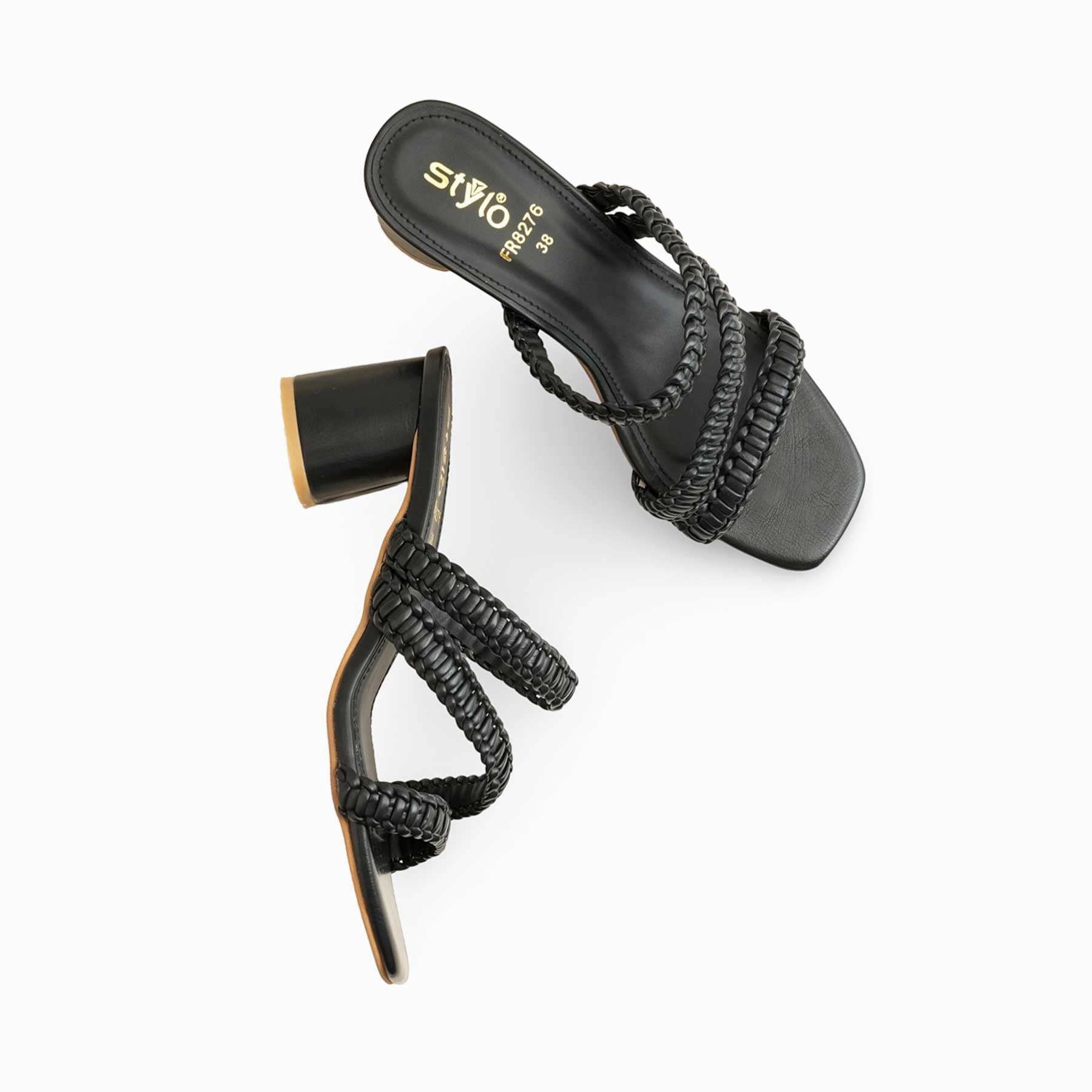 Black Formal Slipper For Ladies FR8276 Slippers For Women