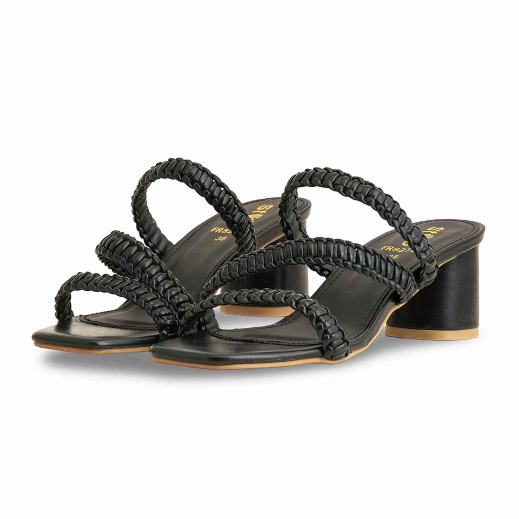 Mesh Chinese Slippers Black Formal Slipper For Ladies FR8276