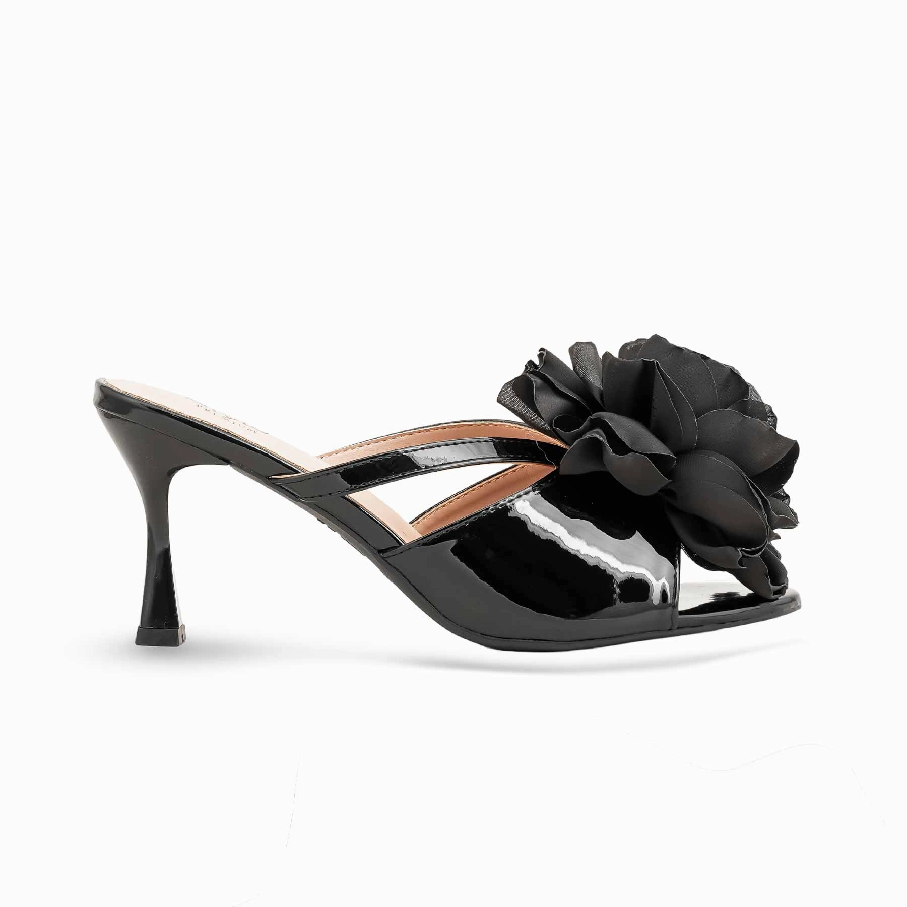 Black Formal Slipper For Women FR8299 Types Of Slippers