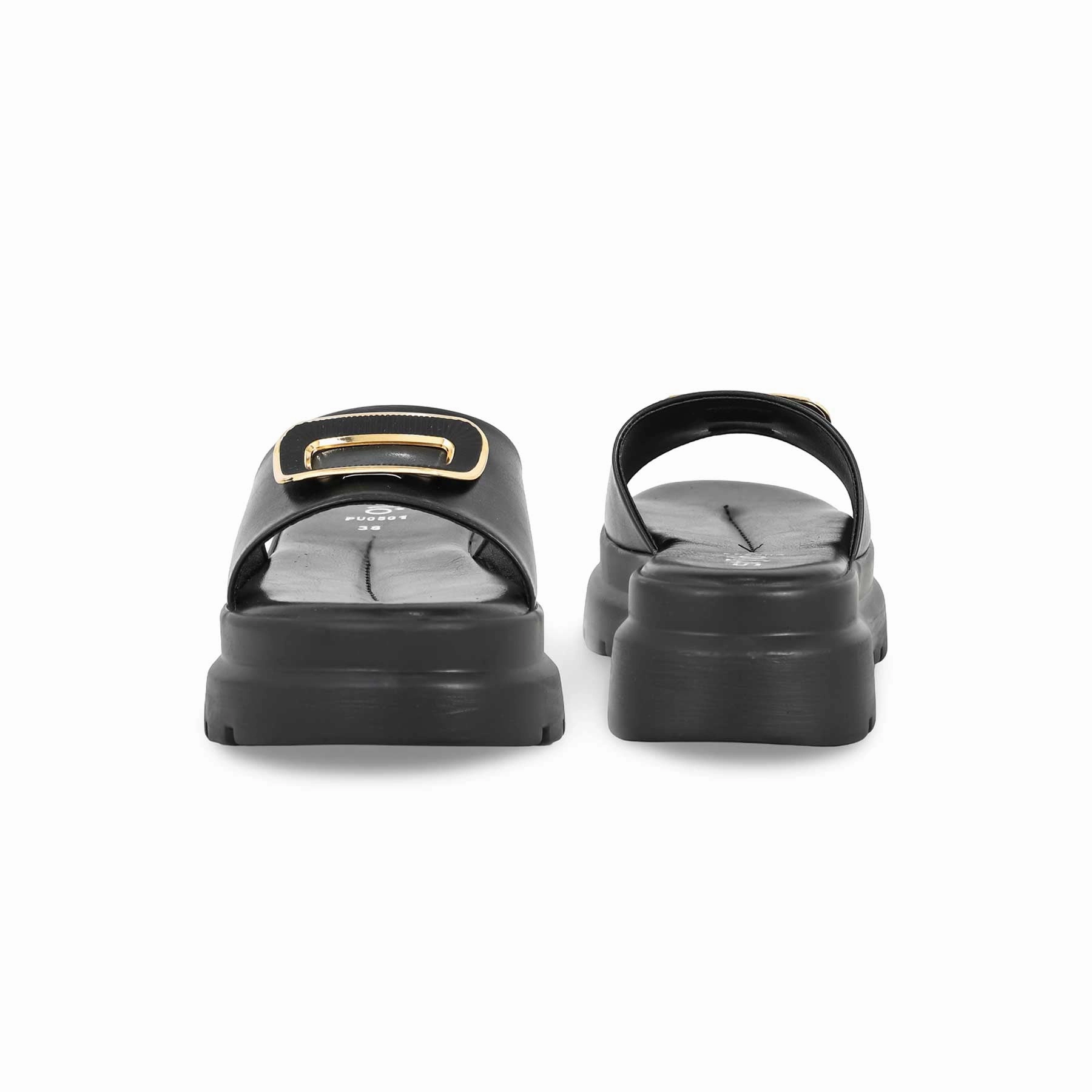 Black Formal Slipper PU0501 Dior Slippers