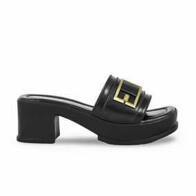 Black Formal Slipper PU0526 Dress Slides