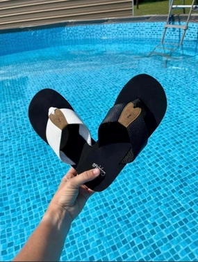 Black Ladybug flip-flops Street Flip Flops