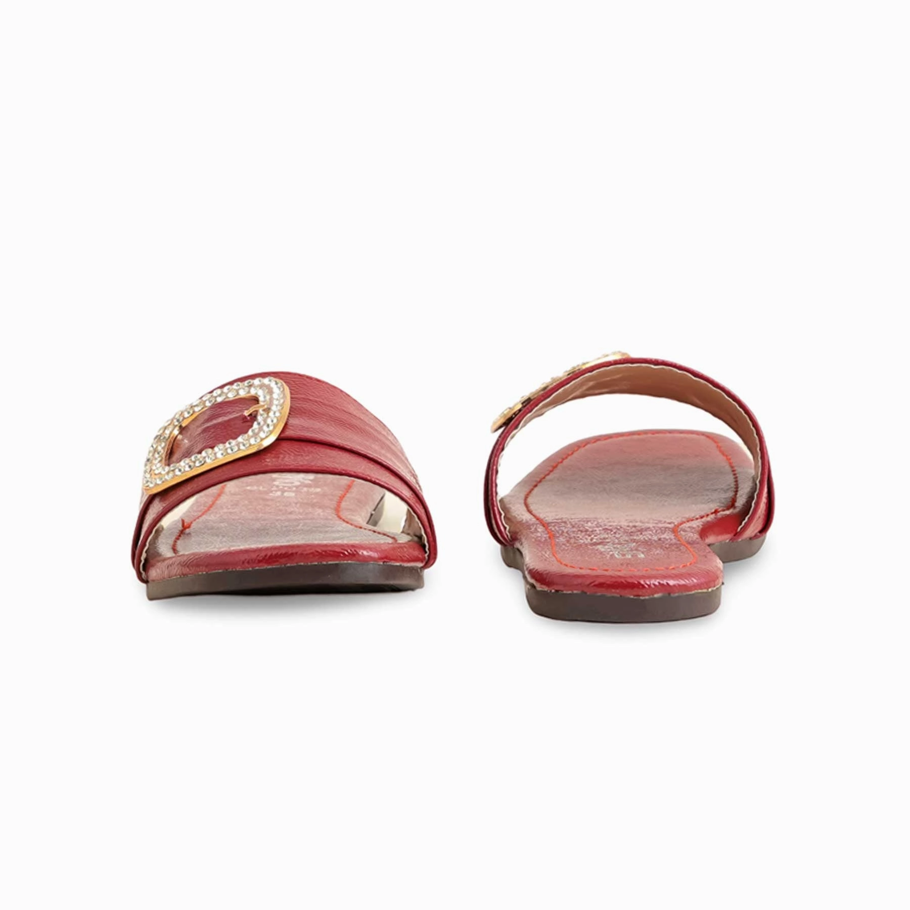 Driving With Slippers Maroon Casual Slipper For Ladies CL2038