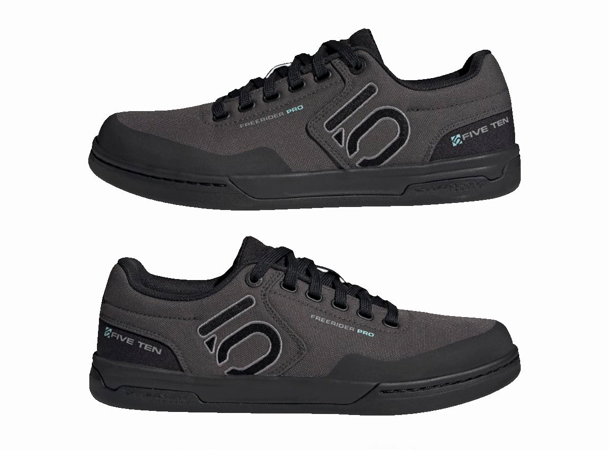 Five Ten Freerider Pro Canvas Flat Pedal Shoe - Dgh Solid Gray-Core Black-Gray Three - 2022 Boat Shoes Flats