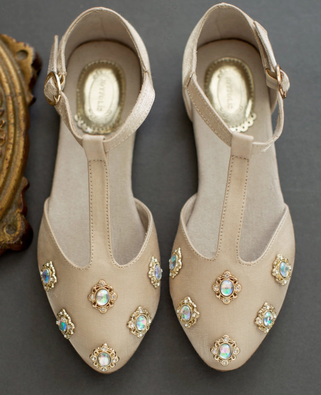 Flat Shoes For Ladies Blush Velvet Flat