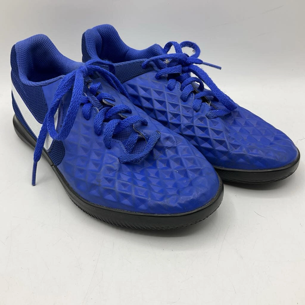 Size 4.5Y: Nike Blue Lace-Up Indoor Soccer Cleats Latest Adidas Shoes