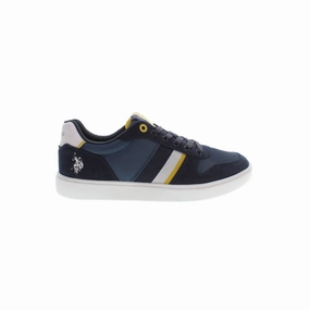 U.S. POLO ASSN. Blue Polyester Men Sneaker Sneakers With A Wide Toe Box