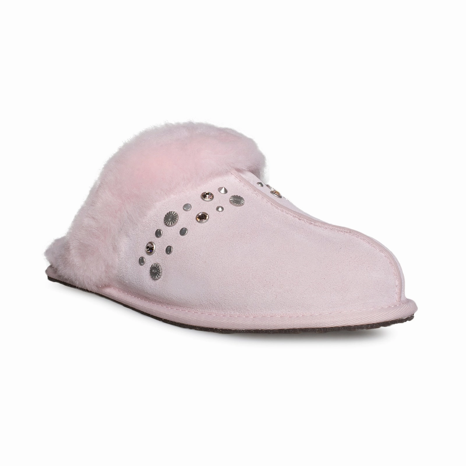 Sidekicks Slippers UGG Scuffette II Studded Bling Seashell Pink Slippers - Women's