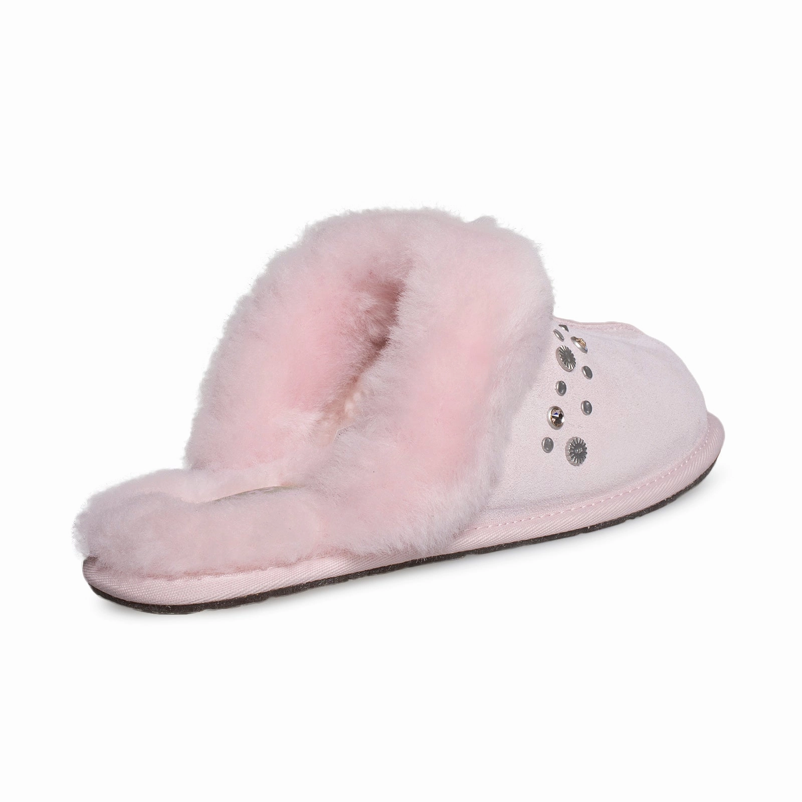 Little Times Slide UGG Scuffette II Studded Bling Seashell Pink Slippers - Women's