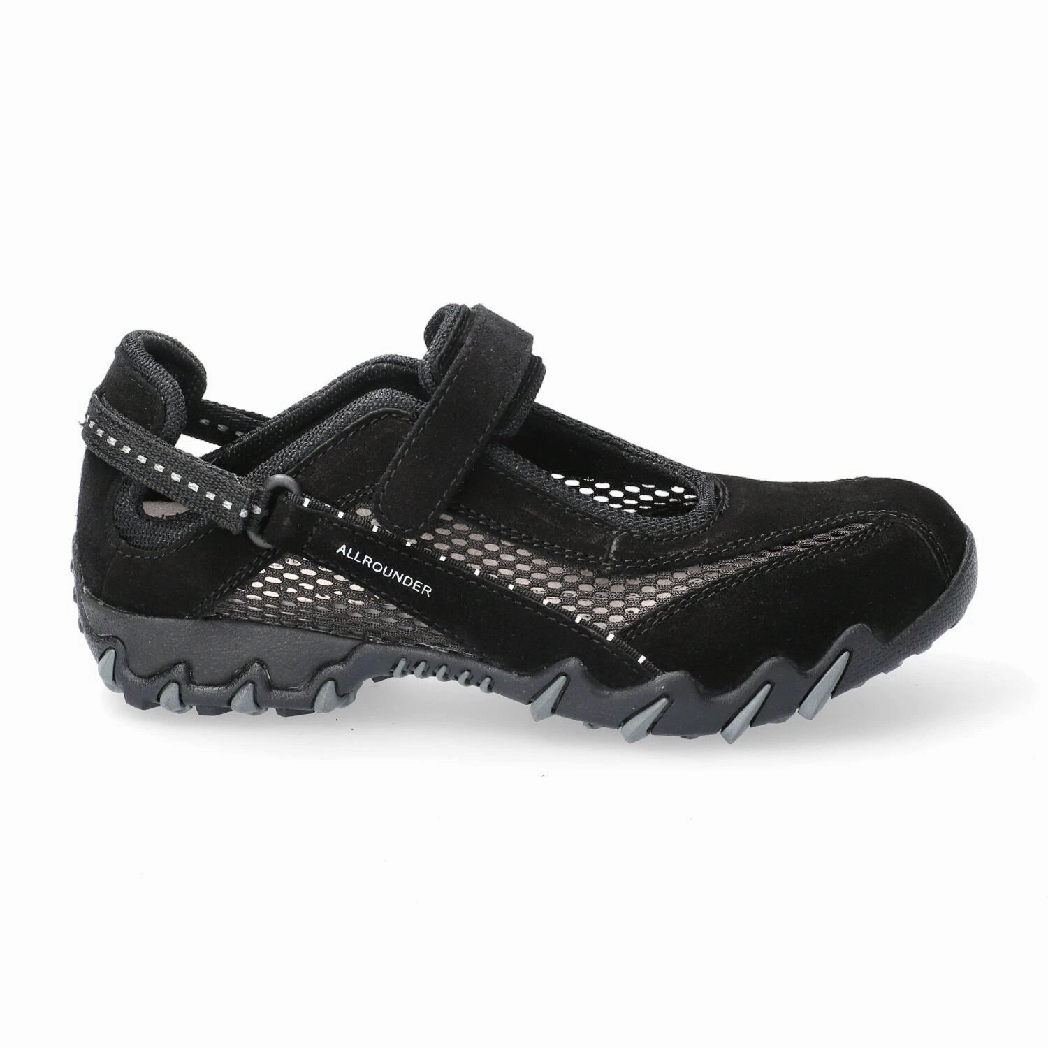 All-Rounder | Casual Shoes | Women | Niro C. Suede N 84/O. Mesh 84 Black/Black Most Comfortable Leather Casual Shoes