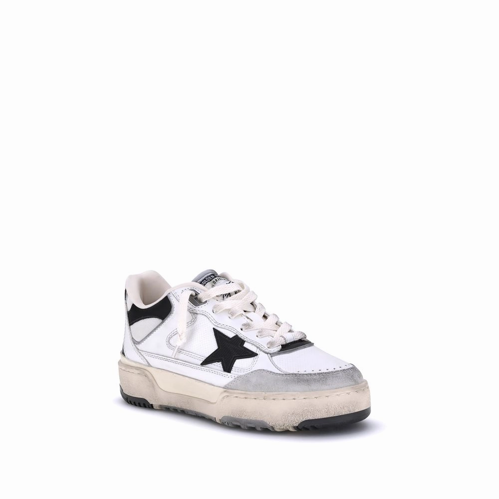 Golden Goose White Rubber Chunky Sneakers Velcro Sneakers For Adults