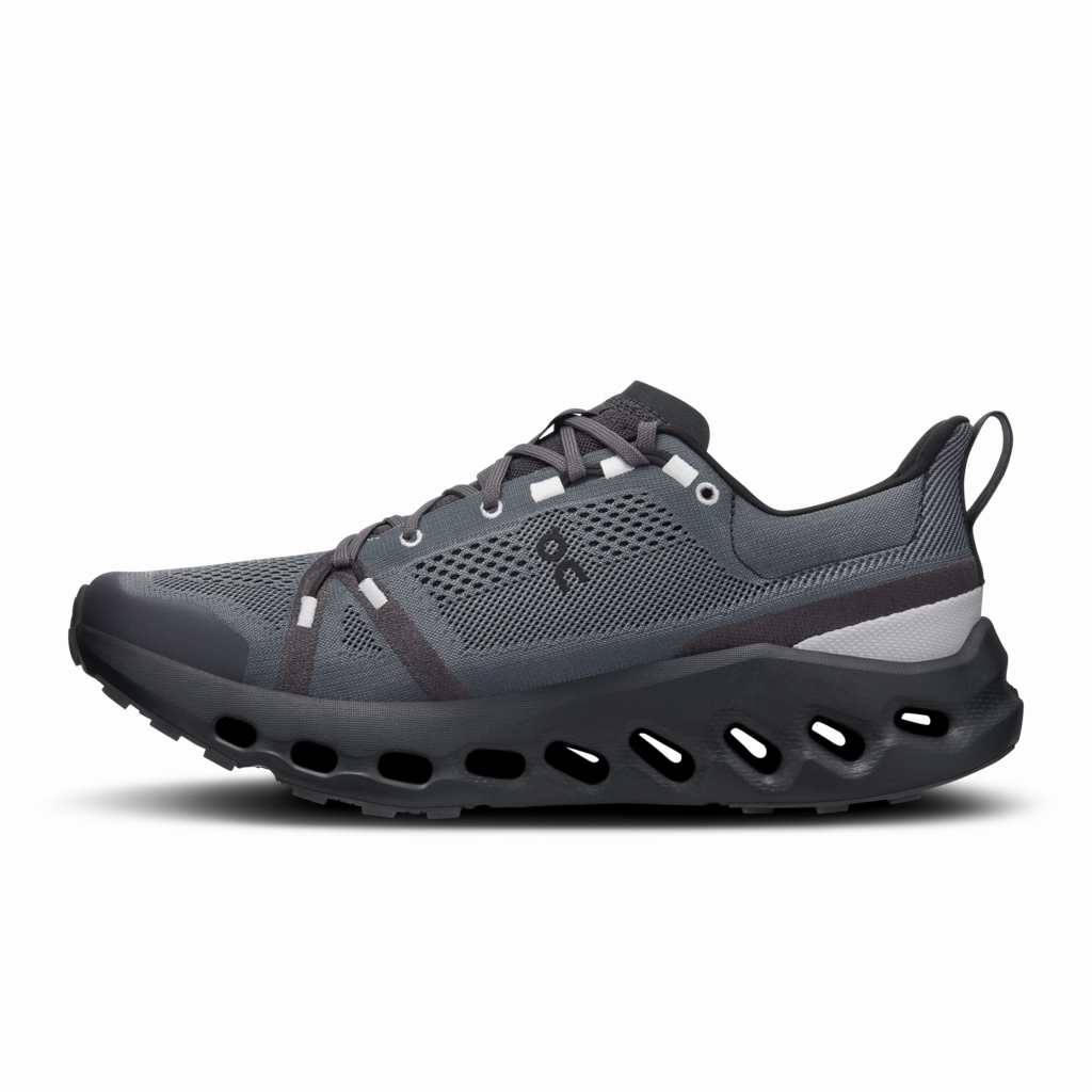 On The Run Shoe Store Clear Lake 'On Running' Men's Cloudsurfer Trail - Eclipse / Black