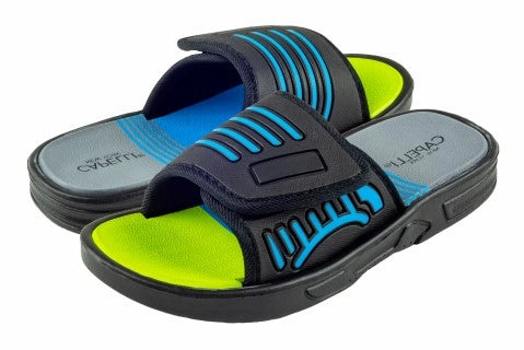Beach With Flip Flops Boys Embossed EVA Slides