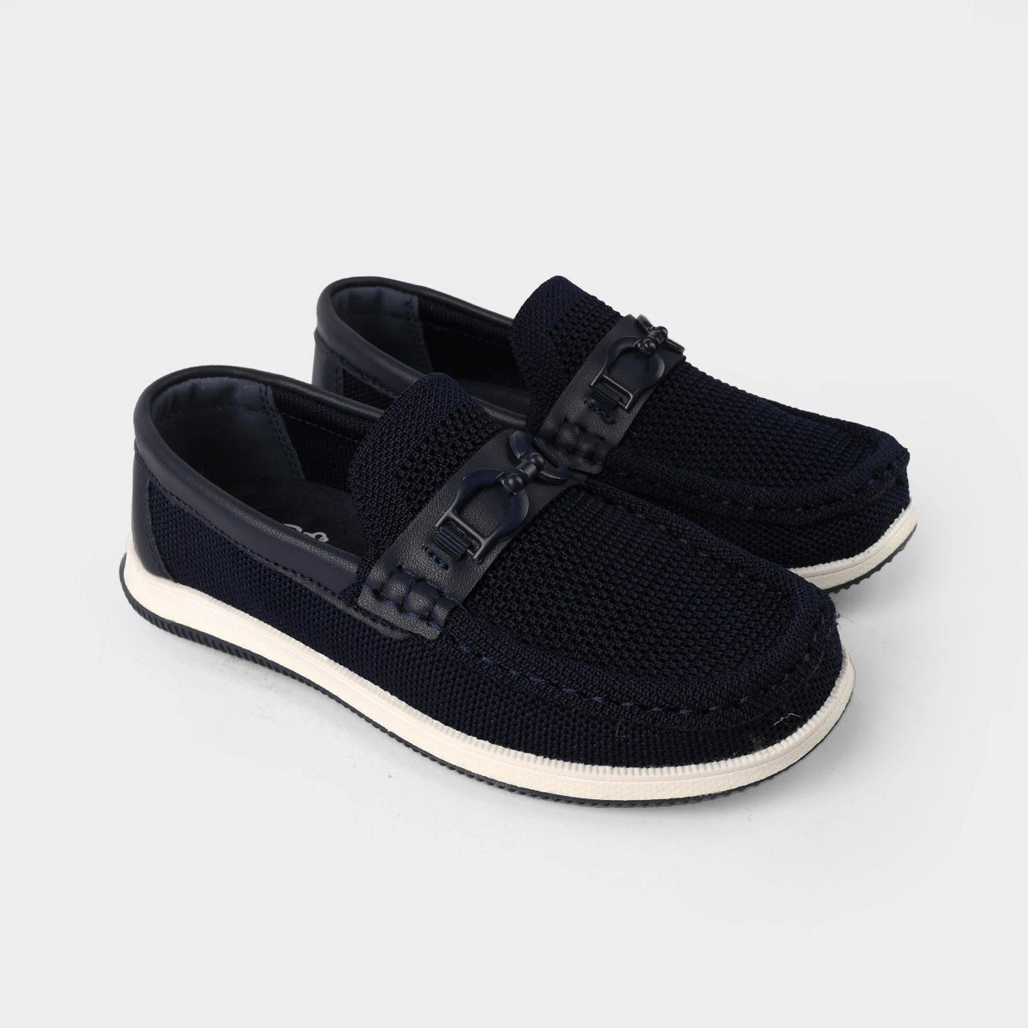 Boys Loafer BL5118-13-NAVY Penny Loafers Wide Width