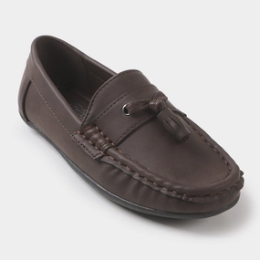 Boys loafers 202109-4 - COFFEE Hunter Rubber Loafers