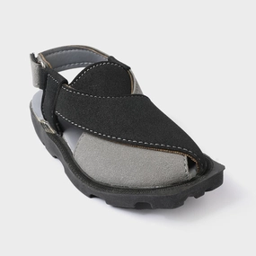 Boys Peshawari SS-0122 - Black Pregnancy Sandals