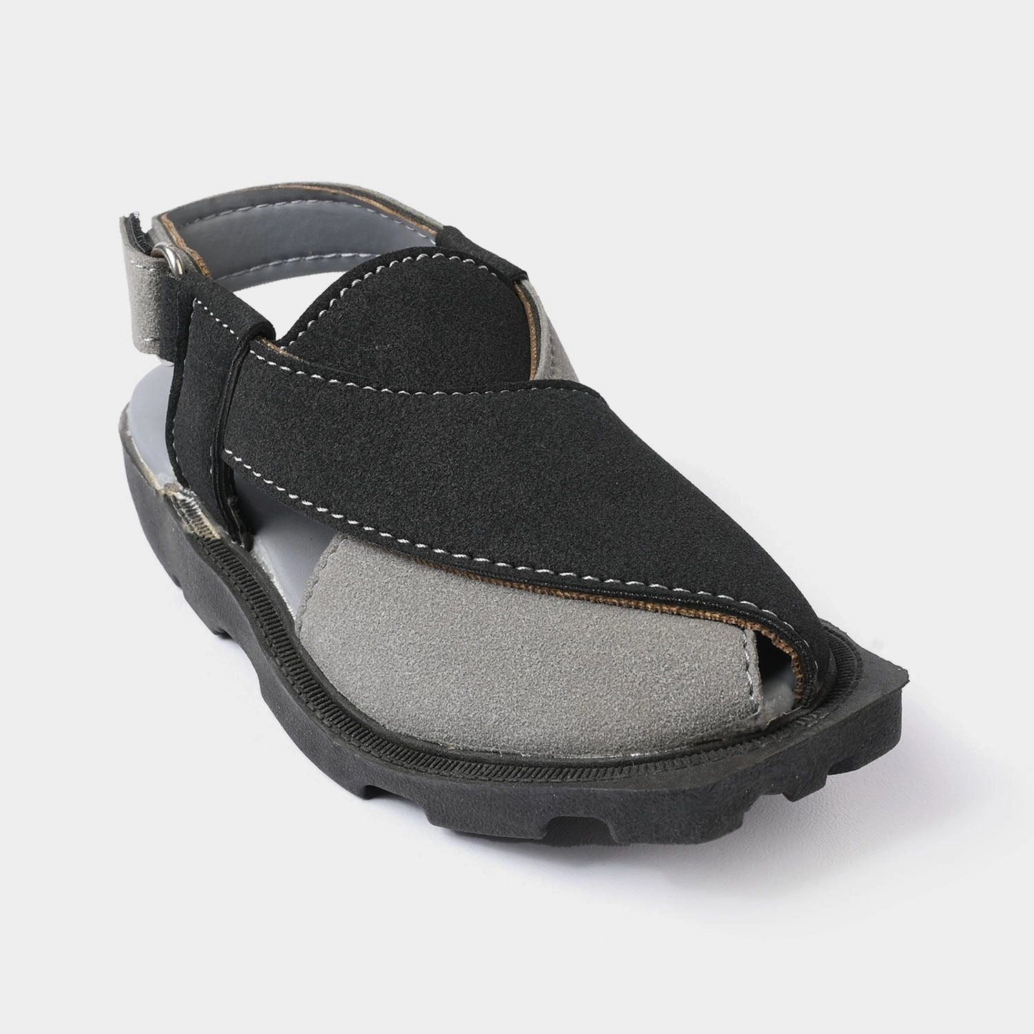 Boys Peshawari SS-0122 - Black Sandals With Platform