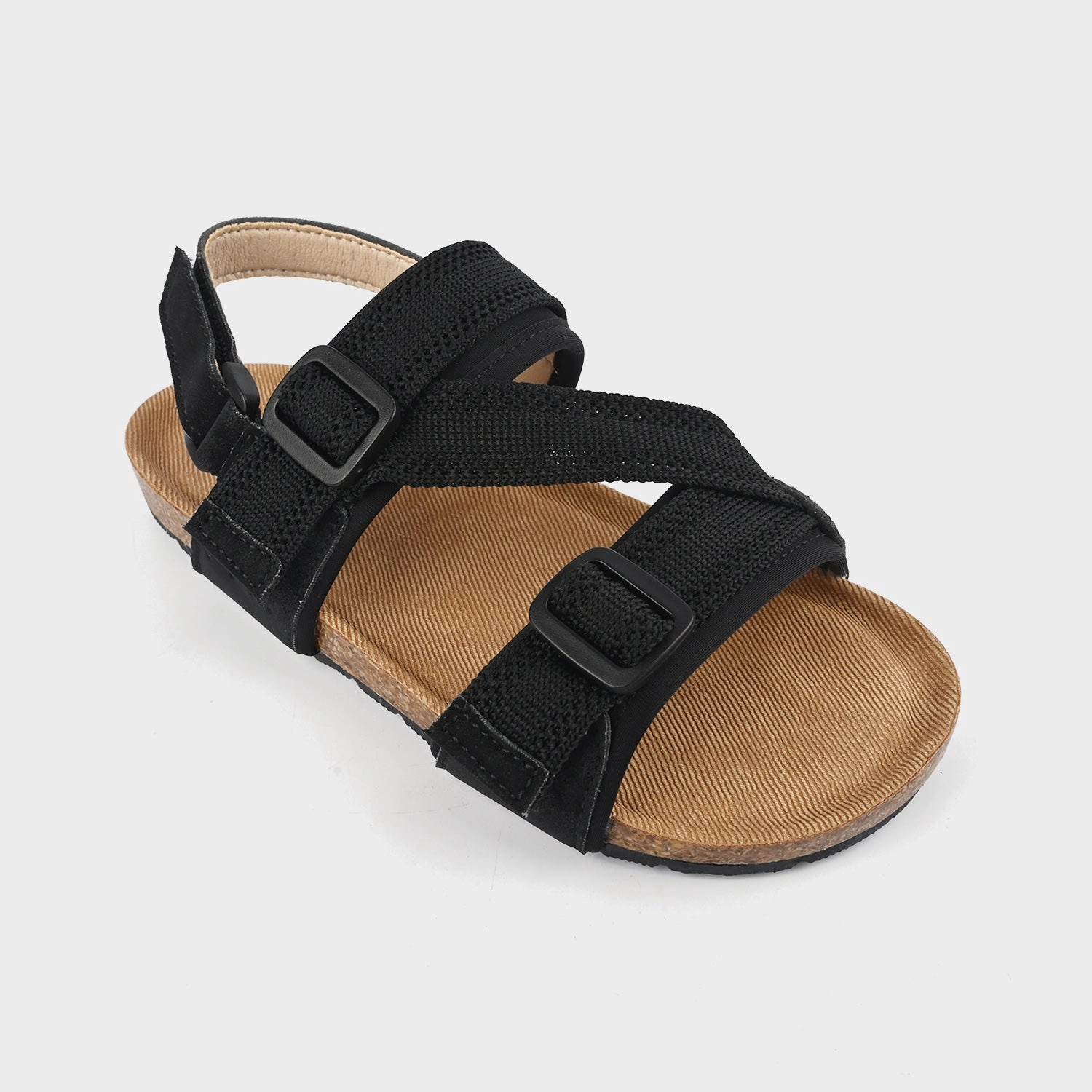 Boys Sandal H1040-341-BLACK Criss Cross Slippers