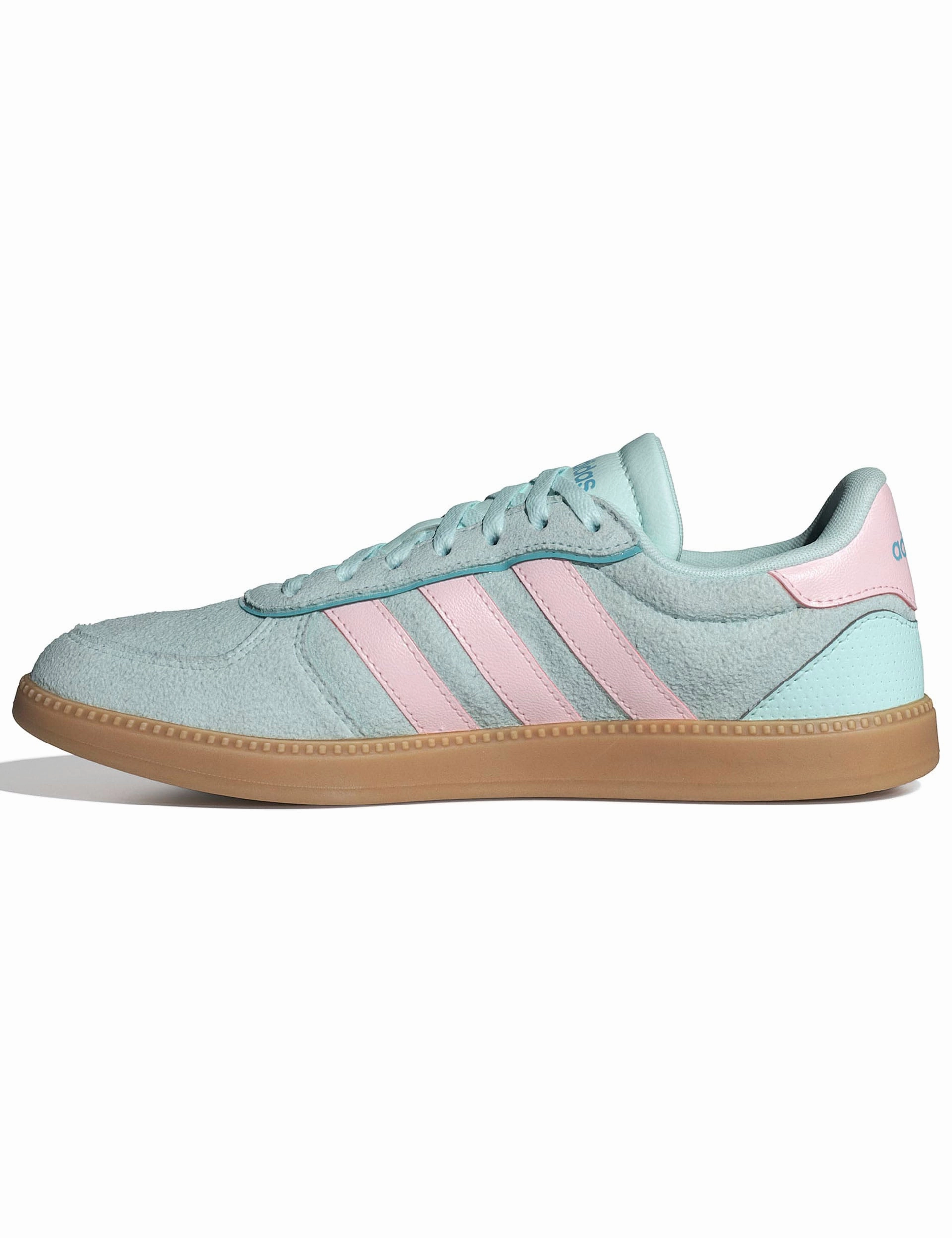 Dennis Busenitz Adidas Shoes Breaknet Sleek Shoes - Halo Mint/Clear Pink/Mint Ton
