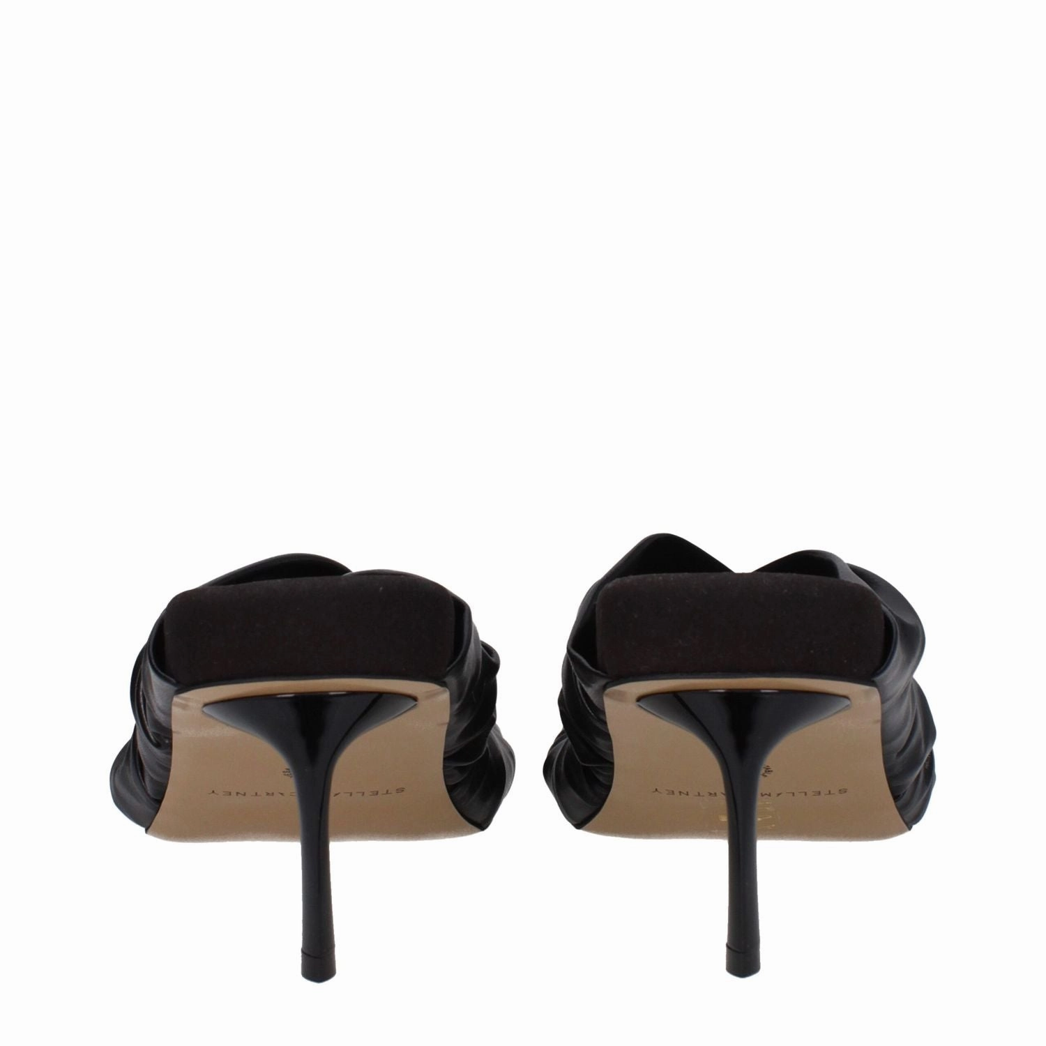 Stella McCartney Black Leather Stiletto Heel Sandals Converse Shoes Sandals