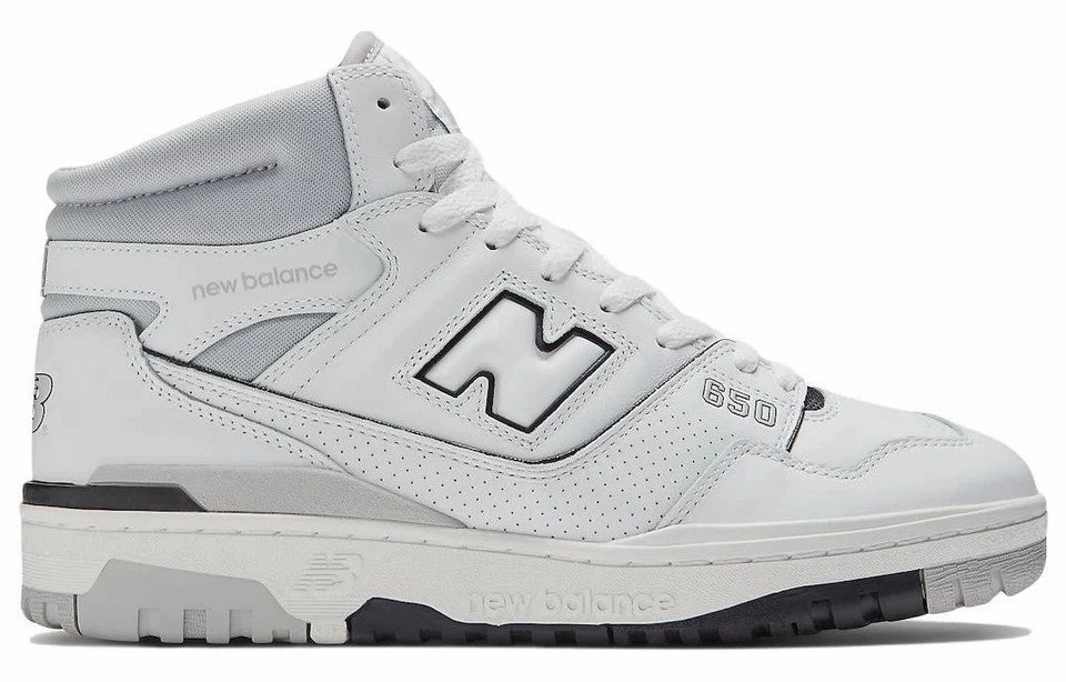 New Balance 577 Mens New Balance 650R BB650RWC Sneakers Men's Cloudy Gray Leather Lifestyle Shoes