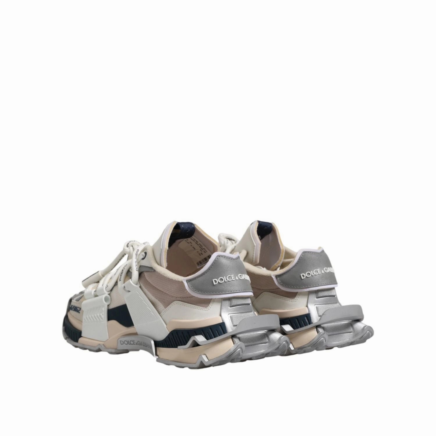 Dolce & Gabbana Multicolor Space Low Top Men Sneakers Shoes Knit Sneakers