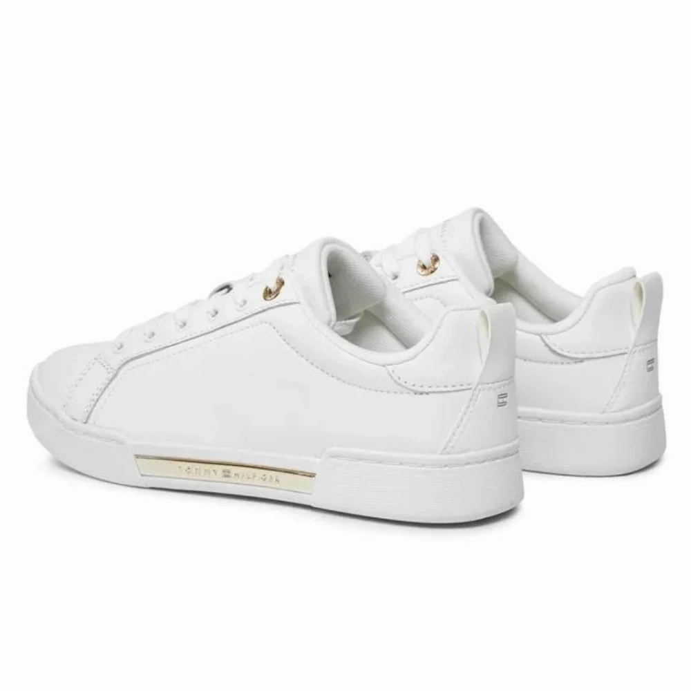 High Arch Running Sneakers Tommy Hilfiger Chique Court Sneakers Women FW0FW07634-WHT
