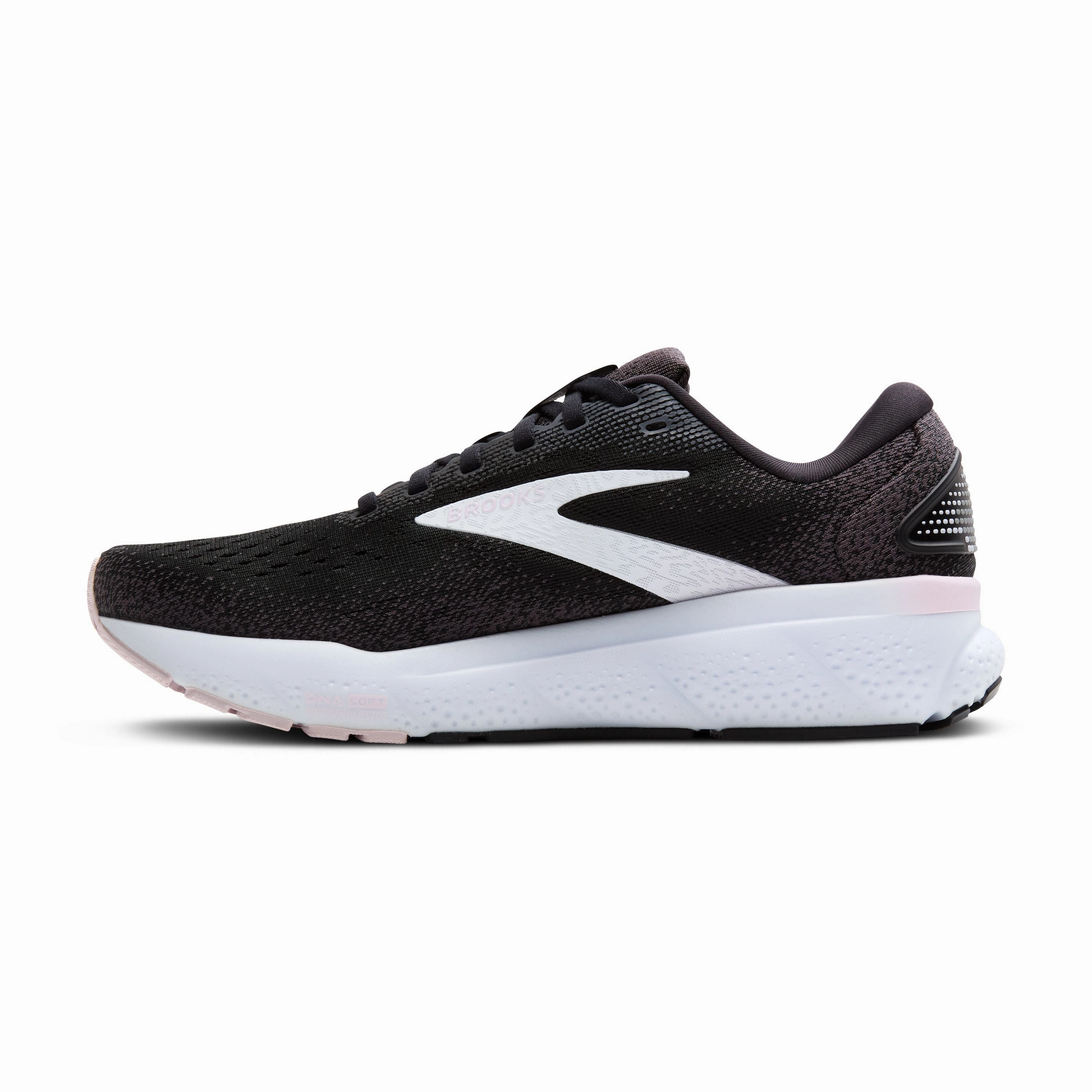 Brooks | Ghost 16 | Women's | Black/White/Orchid Ice Best Running Shoes High Instep