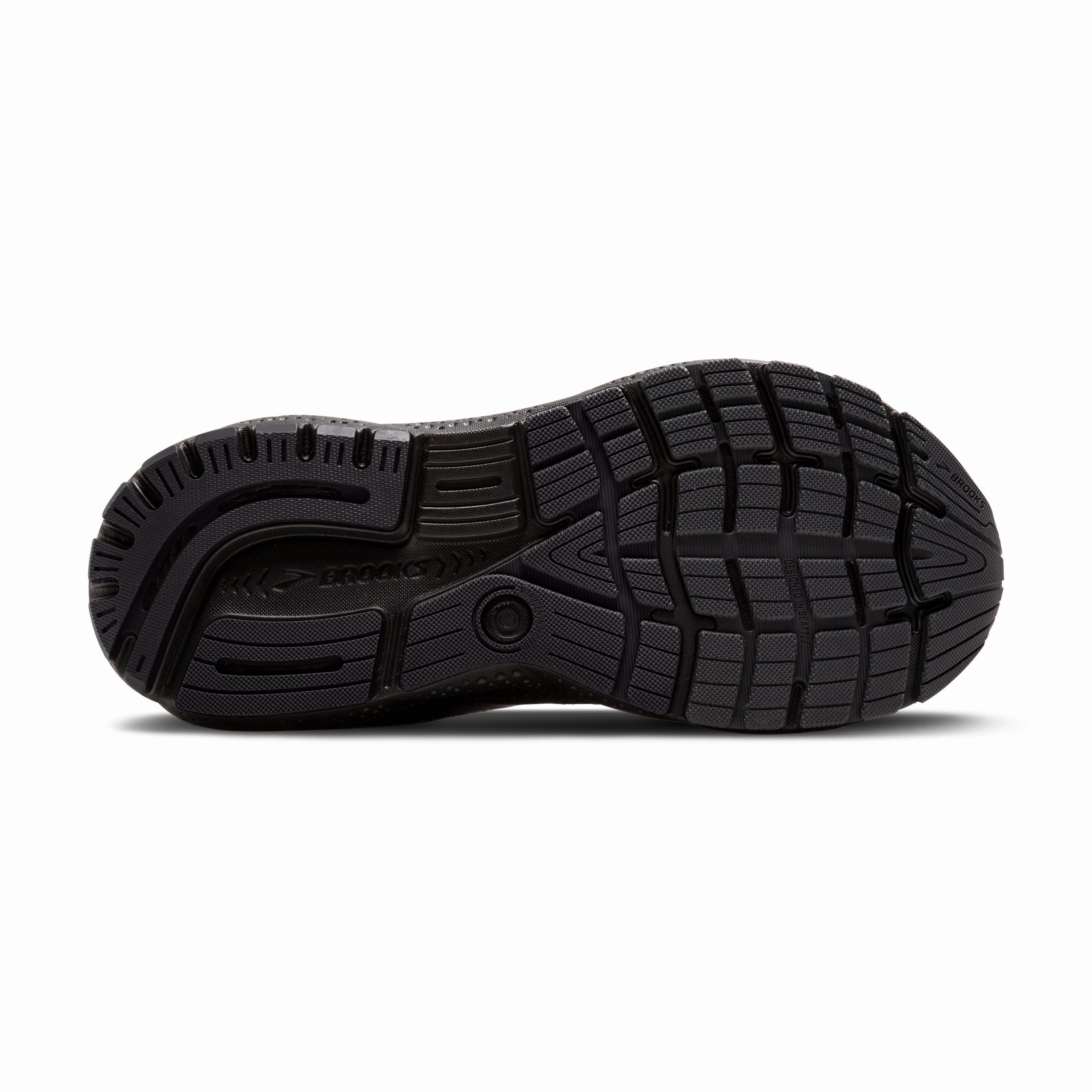 Brooks | Ghost 16 GTX | Women's | Black/Black/Ebony Running Shoes With Carbon Fiber Plate