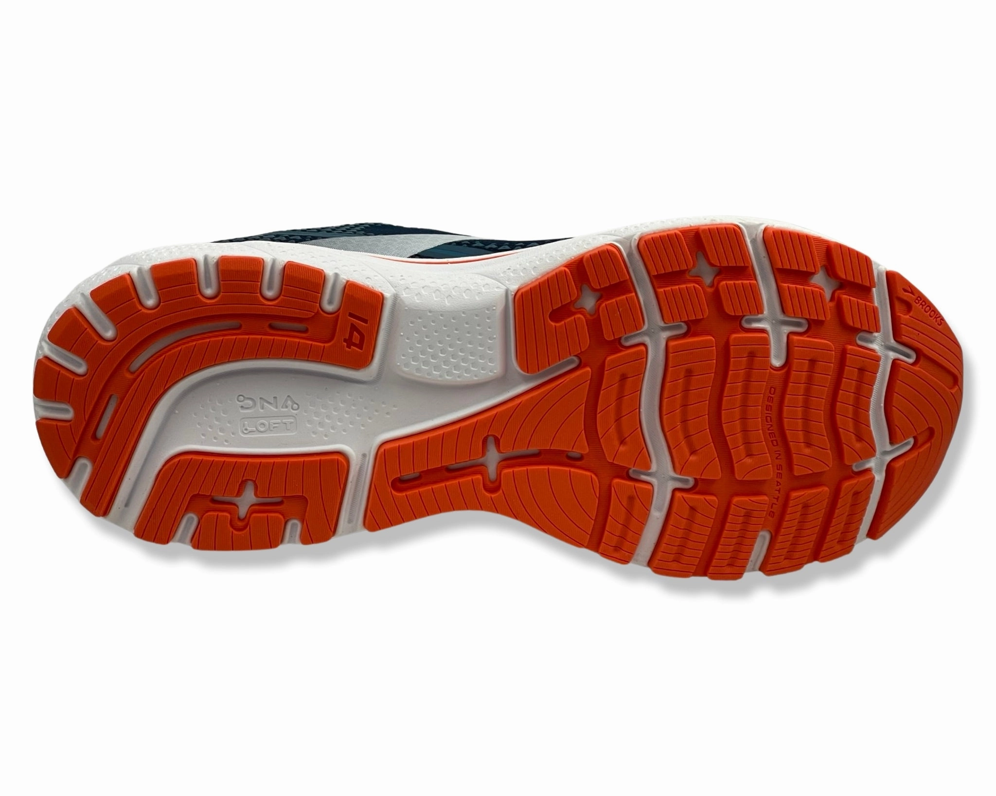 Brooks Ghost 14 Men Titan/Teal/Flame  D running shoes Adrenaline Running Shoes